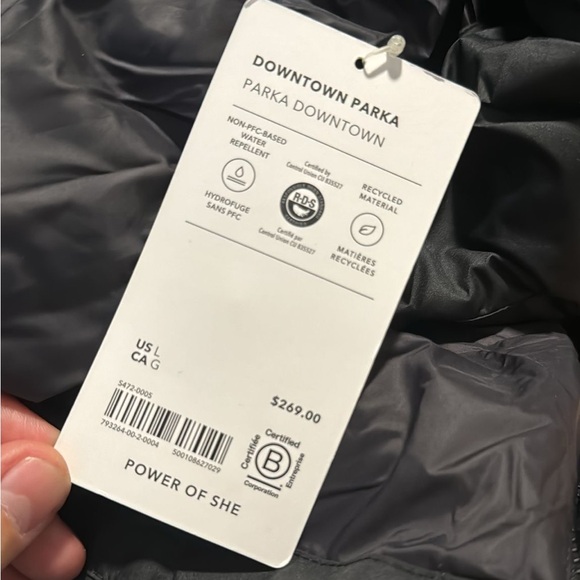 Athleta Downtown Puffer Parka // Black - Picture 9 of 15